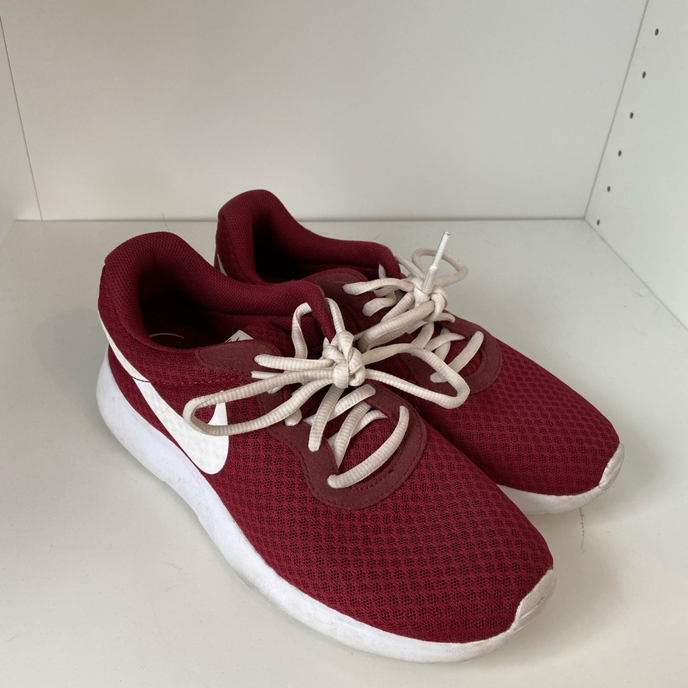 Maroon Nike shoes